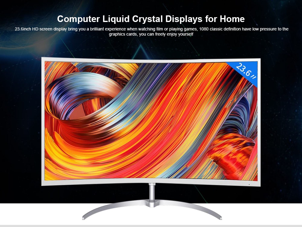 PHILIPS 248E8QSW9 23.6 inch Curved Slim Body Monitor - White PHILIPS 248E8QSW9 23.6 inch Curved Slim Body Monitor - White