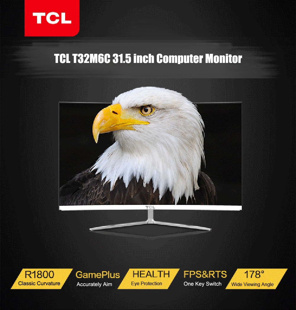 TCL T32M6C 31.5 inch LED Monitor Full HD 1080P Display- White TCL T32M6C 31.5 inch LED Monitor Full HD 1080P Display- White