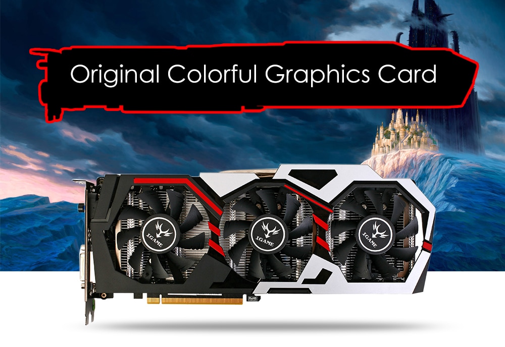 Original GeForce iGame GTX 1080 UT V2 Top Colorful Graphics Card 256bit GDDR5X Computer Hardware with Cooler Fan- Colormix Original GeForce iGame GTX 1080 UT V2 Top Colorful Graphics Card 256bit GDDR5X Computer Hardware with Cooler Fan- Colormix