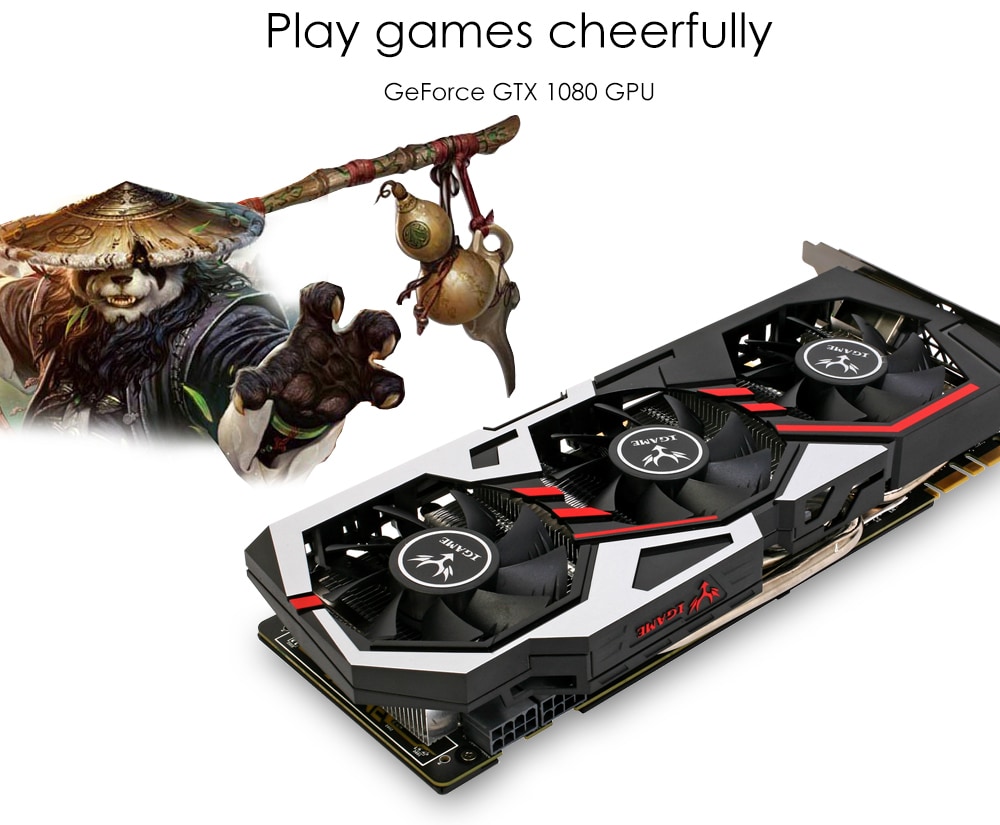 Original GeForce iGame GTX 1080 UT V2 Top Colorful Graphics Card 256bit GDDR5X Computer Hardware with Cooler Fan- Colormix Original GeForce iGame GTX 1080 UT V2 Top Colorful Graphics Card 256bit GDDR5X Computer Hardware with Cooler Fan- Colormix