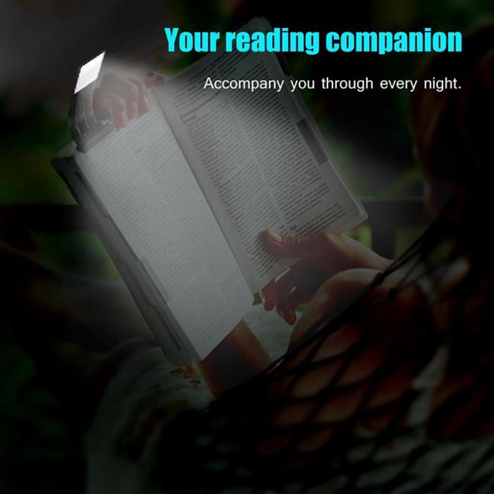 Portable LED Reading Book Light With Detachable Flexible Clip USB Rechargeable- Black Portable LED Reading Book Light With Detachable Flexible Clip USB Rechargeable- Black