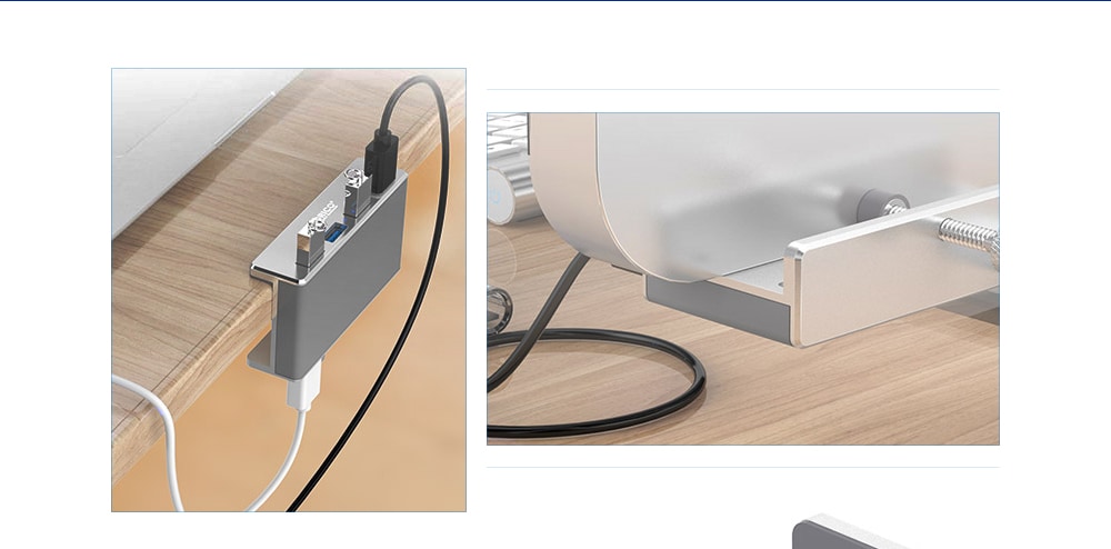 ORICO MH4PU - U3 Multi-port USB 3.0 Hub Charging Station Desktop Charger with Buckle Design - Silver ORICO MH4PU - U3 Multi-port USB 3.0 Hub Charging Station Desktop Charger with Buckle Design - Silver