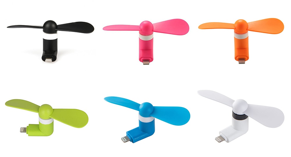 Lighting Mobile Phone Fan Portable Dock Cool Cooler Rotating Fan for iPhone 6 / 6 Plus / iPhone SE / 5S- Papaya Orange Lighting Mobile Phone Fan Portable Dock Cool Cooler Rotating Fan for iPhone 6 / 6 Plus / iPhone SE / 5S- Papaya Orange