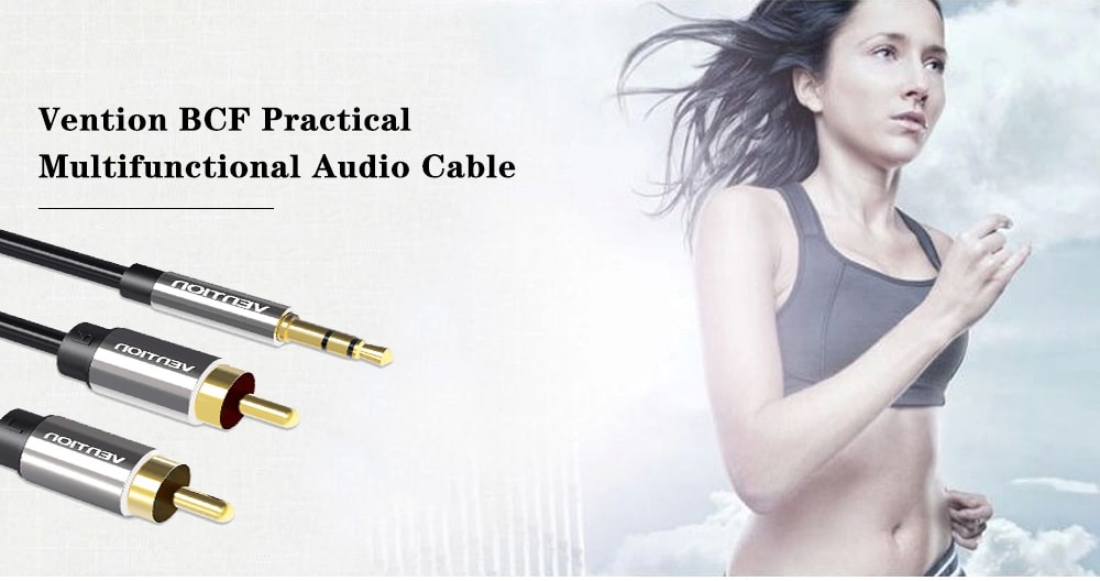 Vention BCF Practical Multifunctional Audio Cable- Black 0.5M Vention BCF Practical Multifunctional Audio Cable- Black 0.5M