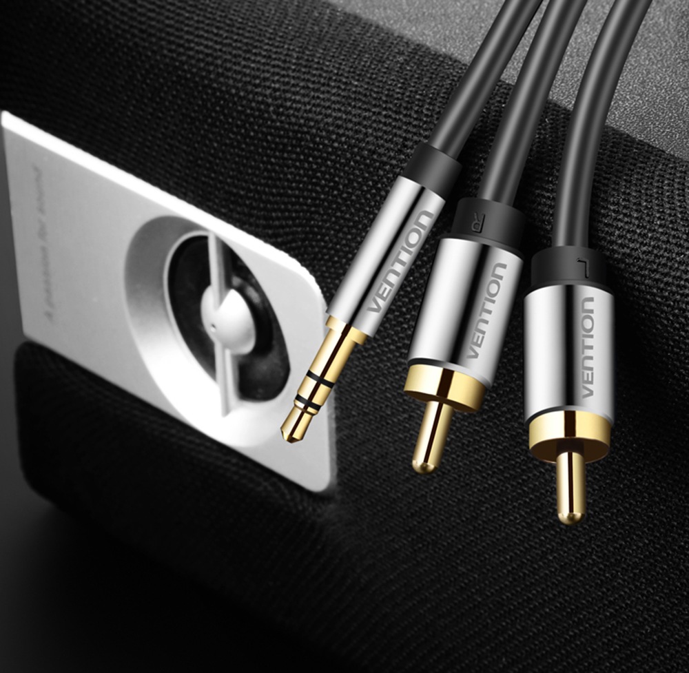 Vention BCF Practical Multifunctional Audio Cable- Black 0.5M Vention BCF Practical Multifunctional Audio Cable- Black 0.5M