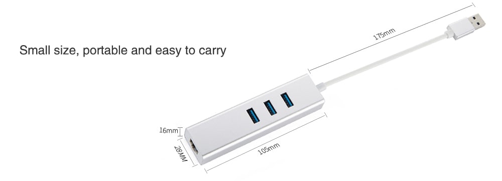 USB Multi-function Lan Adapter- Battleship Gray USB Multi-function Lan Adapter- Battleship Gray