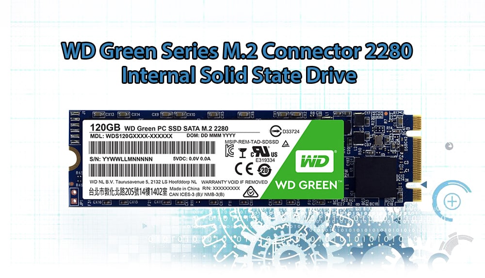 WD Green M.2 2280 Internal Solid State Drive- Green 120GB WD Green M.2 2280 Internal Solid State Drive- Green 120GB