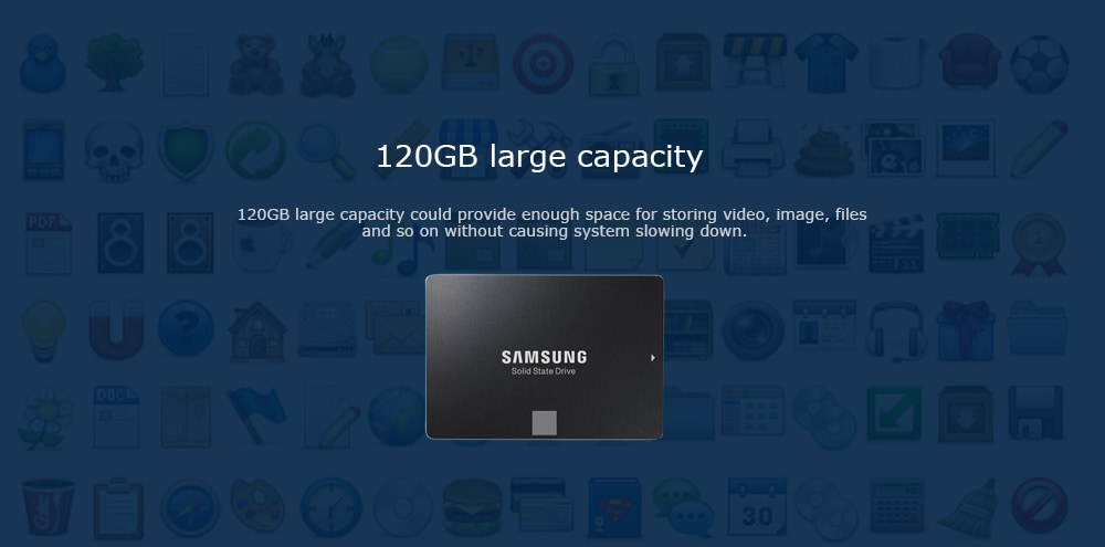 SAMSUNG 850 Solid State Drive 120G MLC SATA3 540MB/s 520MB/s- Black SAMSUNG 850 Solid State Drive 120G MLC SATA3 540MB/s 520MB/s- Black