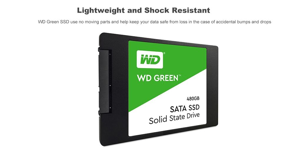 WD Green 2.5Inch 480GB SATA3 SSD- Green 480GB WD Green 2.5Inch 480GB SATA3 SSD- Green 480GB