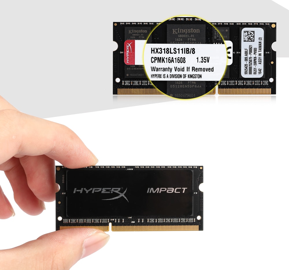 Original Kingston HyperX HX318LS11IB / 8 8GB Laptop Memory Module DDR3L 1866MHz- Black Original Kingston HyperX HX318LS11IB / 8 8GB Laptop Memory Module DDR3L 1866MHz- Black