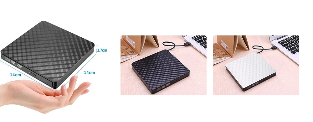 USB3.0 External CD / DVD Optical Drive for Laptop Desktop- Black USB3.0 External CD / DVD Optical Drive for Laptop Desktop- Black