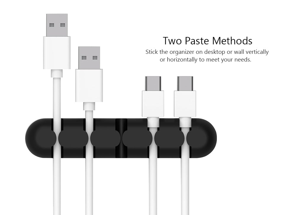 ORICO CBS5 - 5 Desktop Cable Organizer Wire Wrapper with 5 Positions 5PCS- Multi-A ORICO CBS5 - 5 Desktop Cable Organizer Wire Wrapper with 5 Positions 5PCS- Multi-A