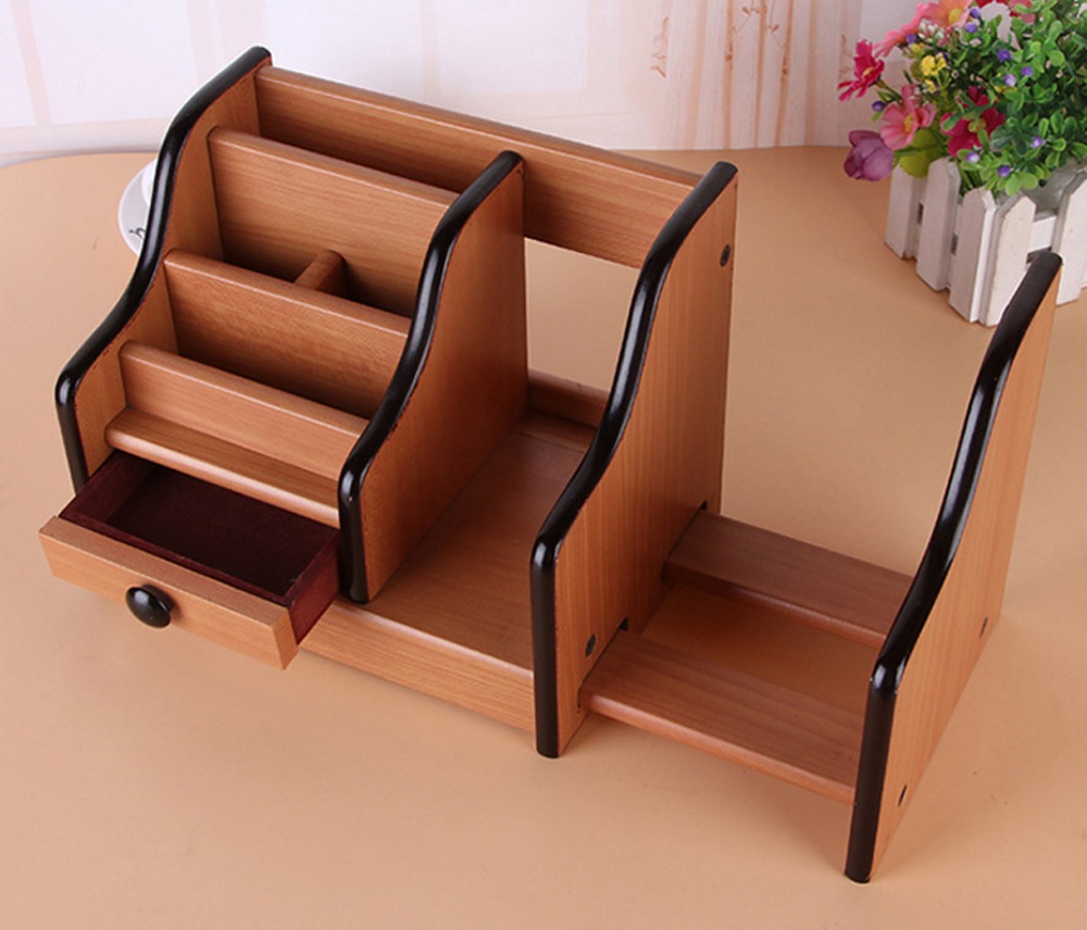 Wood Storage Box Multifunctional Decoration- Deep Brown Wood Storage Box Multifunctional Decoration- Deep Brown