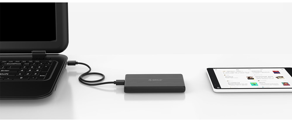 ORICO 2.5 inch USB 3.0 External Hard Drive Enclosure for HDD / SSD- Jet Black ORICO 2.5 inch USB 3.0 External Hard Drive Enclosure for HDD / SSD- Jet Black