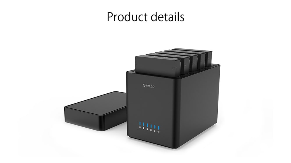 ORICO DS500U3 5 Channels 3.5-inch Hard Drive Enclosure Case Storage Box with USB3.0 Port- Black ORICO DS500U3 5 Channels 3.5-inch Hard Drive Enclosure Case Storage Box with USB3.0 Port- Black
