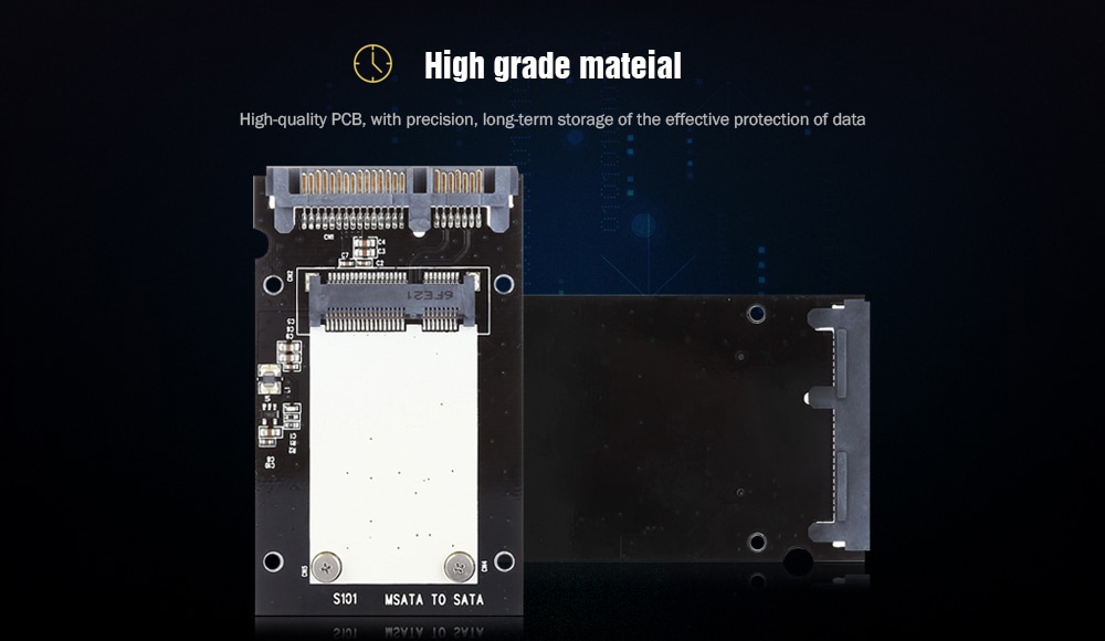 ZOMY mSATA to SATA 3.0 Converter SSD Adapter Card- Black ZOMY mSATA to SATA 3.0 Converter SSD Adapter Card- Black
