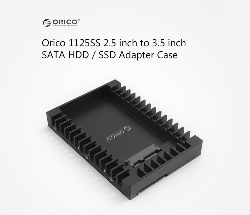 Orico 1125SS 2.5 inch to 3.5 inch HDD / SSD Adapter- Black Orico 1125SS 2.5 inch to 3.5 inch HDD / SSD Adapter- Black