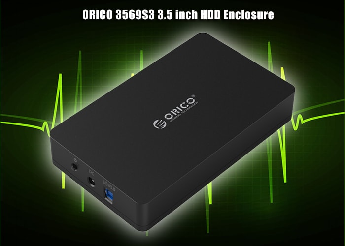 ORICO 3569S3 3.5 inch HDD Enclosure Hard Drive Case- Black ORICO 3569S3 3.5 inch HDD Enclosure Hard Drive Case- Black