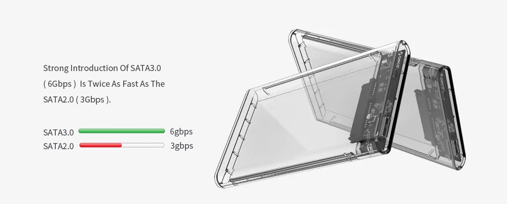 ORICO 2139C3 2.5 inch Transparent Hard Drive Enclosure for HDD / SSD Connectivity- Transparent Type-C ORICO 2139C3 2.5 inch Transparent Hard Drive Enclosure for HDD / SSD Connectivity- Transparent Type-C