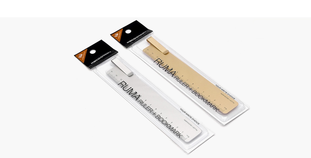 RUMA Metal Bookmark Ruler Multi-Function Metal Scale from Xiaomi youpin- Champagne Gold RUMA Metal Bookmark Ruler Multi-Function Metal Scale from Xiaomi youpin- Champagne Gold
