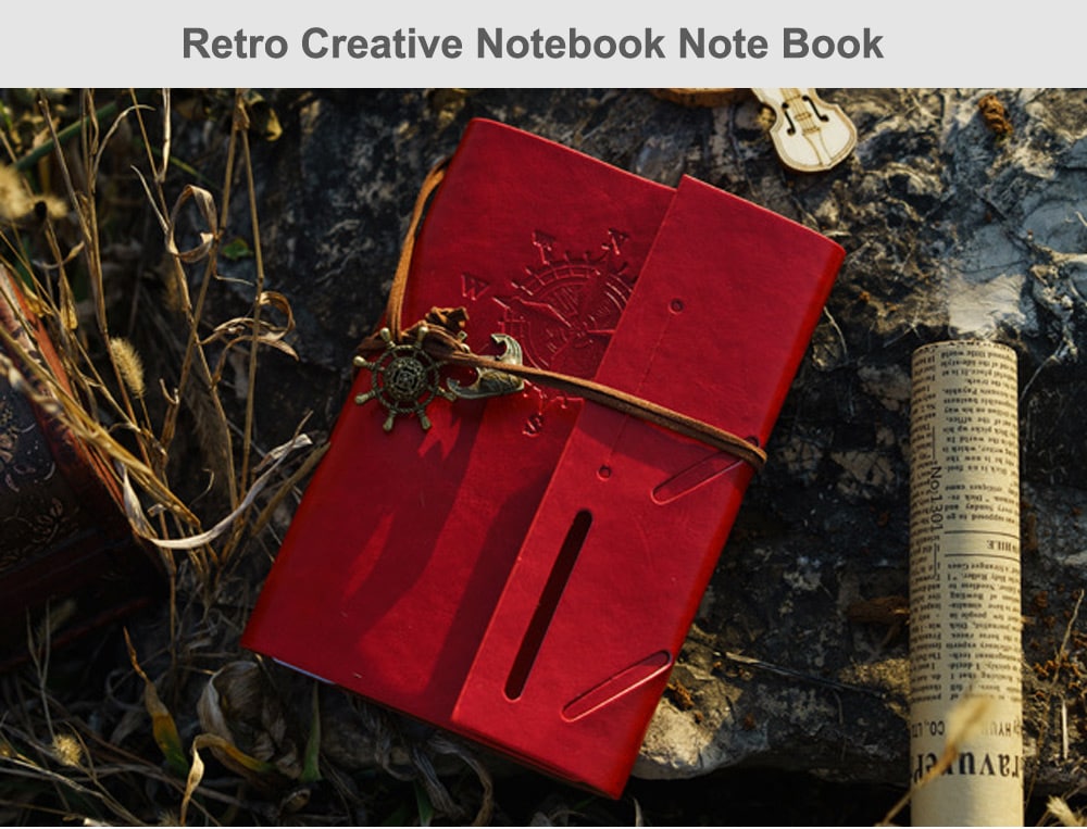 European Retro Creative Notebook Note Book- Red European Retro Creative Notebook Note Book- Red