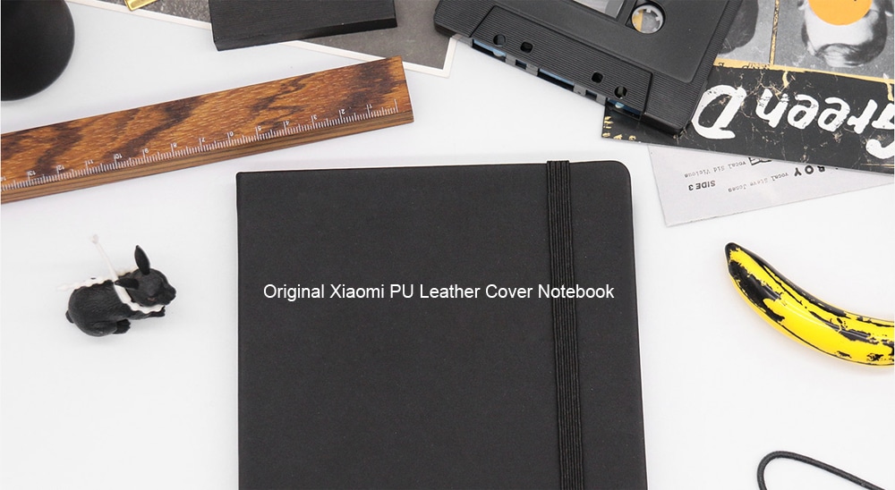 Original Xiaomi PU Leather Cover Notebook Writing Book- Black Original Xiaomi PU Leather Cover Notebook Writing Book- Black