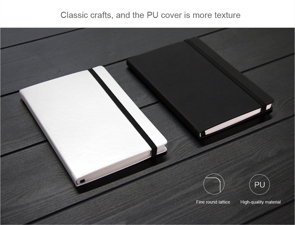 Original Xiaomi PU Leather Cover Notebook Writing Book- Black Original Xiaomi PU Leather Cover Notebook Writing Book- Black