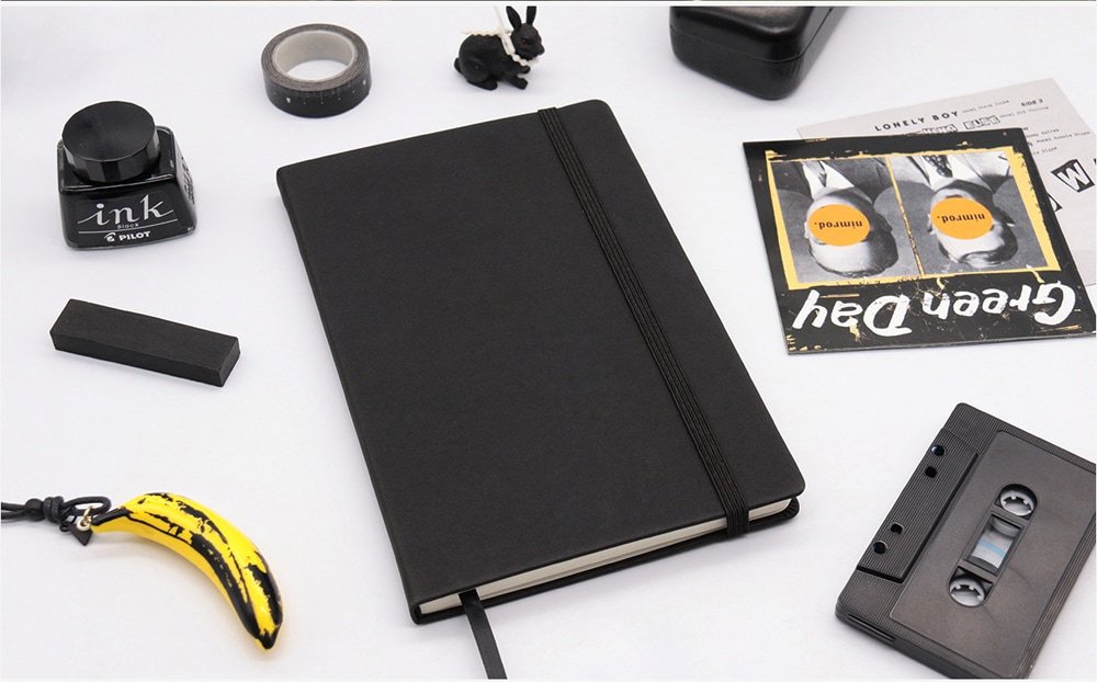 Original Xiaomi PU Leather Cover Notebook Writing Book- Black Original Xiaomi PU Leather Cover Notebook Writing Book- Black