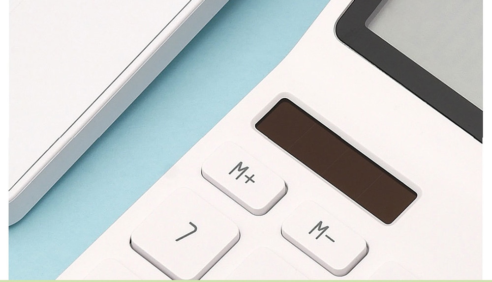 Solar Desktop Calculator from Xiaomi youpin- White Solar Desktop Calculator from Xiaomi youpin- White