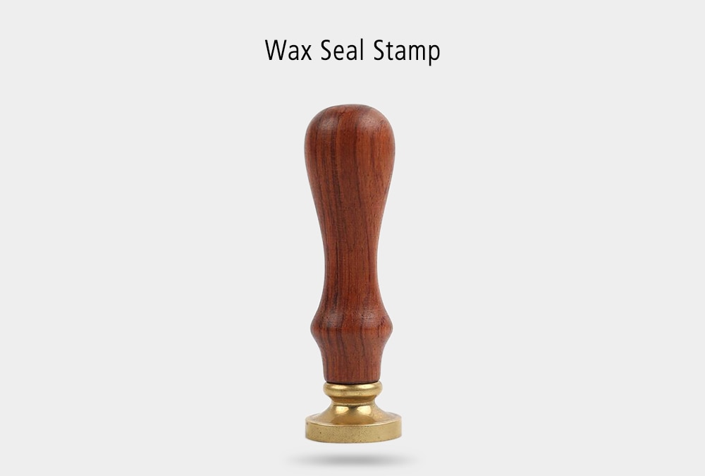 Vintage Wax Seal Stamp with Wooden Handle - Copper Color Miss You Vintage Wax Seal Stamp with Wooden Handle - Copper Color Miss You