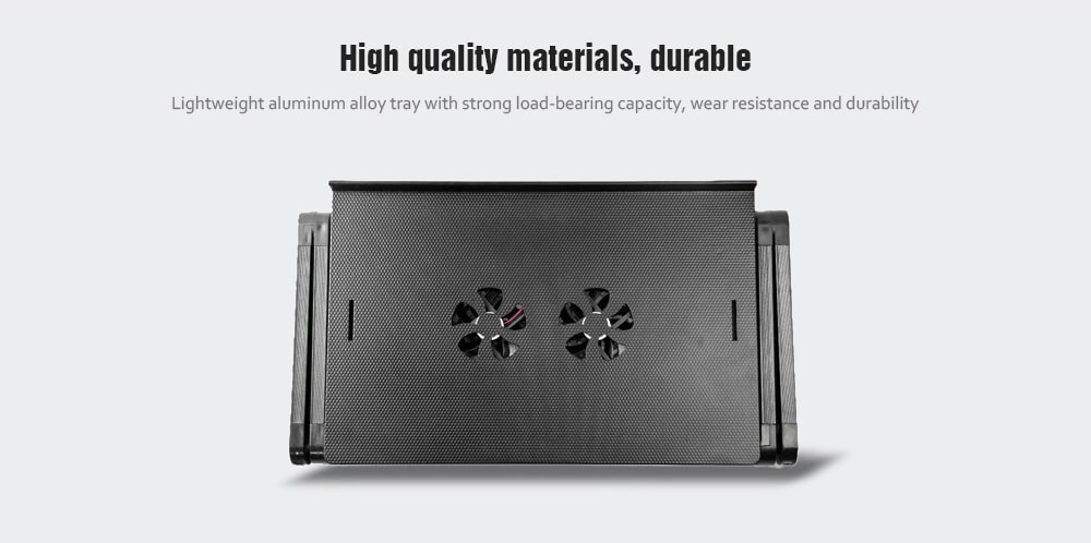 Portable Adjustable Aluminum Laptop Desk- Black Portable Adjustable Aluminum Laptop Desk- Black