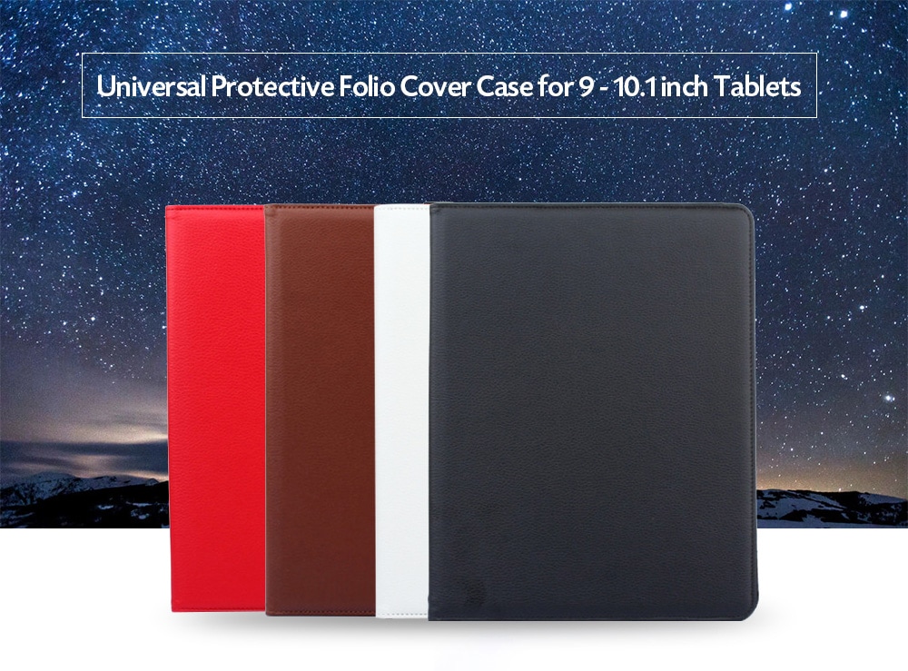 Universal Protective Cover Folio Case with Built-in 360 Rotating Stand for 9 - 10.1 inch Tablets- Love Red Universal Protective Cover Folio Case with Built-in 360 Rotating Stand for 9 - 10.1 inch Tablets- Love Red