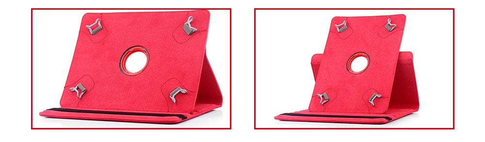 Universal Protective Cover Folio Case with Built-in 360 Rotating Stand for 9 - 10.1 inch Tablets- Love Red Universal Protective Cover Folio Case with Built-in 360 Rotating Stand for 9 - 10.1 inch Tablets- Love Red