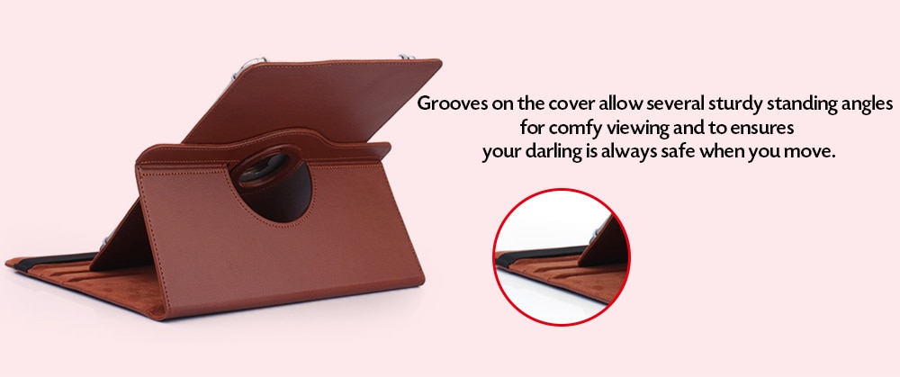Universal Protective Cover Folio Case with Built-in 360 Rotating Stand for 9 - 10.1 inch Tablets- Love Red Universal Protective Cover Folio Case with Built-in 360 Rotating Stand for 9 - 10.1 inch Tablets- Love Red
