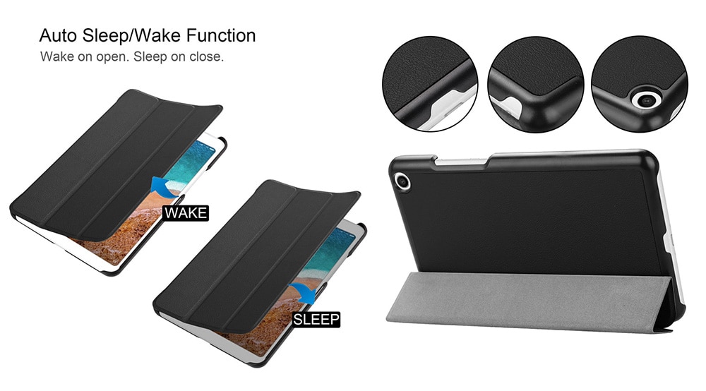 Tri-fold Full Body Cover Protective Case with Auto Sleep for Xiaomi Mi Pad 4- Rose Gold Tri-fold Full Body Cover Protective Case with Auto Sleep for Xiaomi Mi Pad 4- Rose Gold