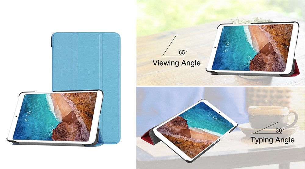 Tri-fold Full Body Cover Protective Case with Auto Sleep for Xiaomi Mi Pad 4- Rose Gold Tri-fold Full Body Cover Protective Case with Auto Sleep for Xiaomi Mi Pad 4- Rose Gold
