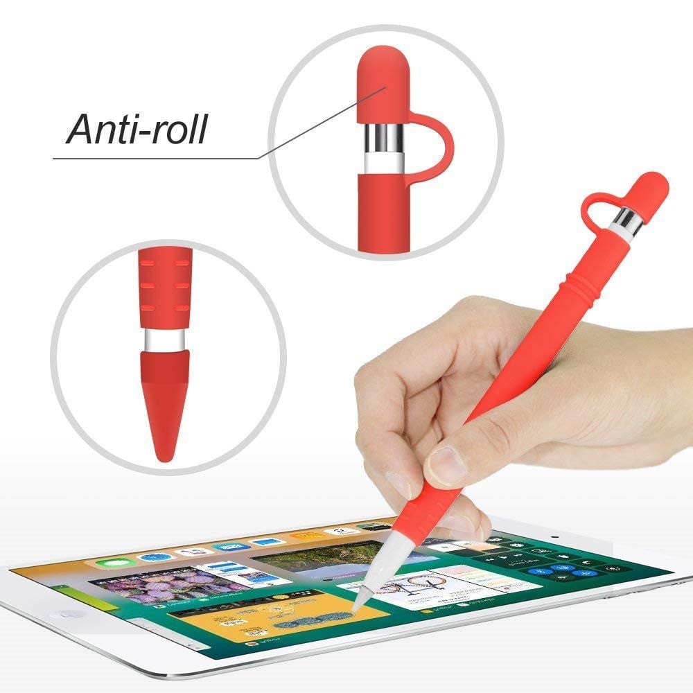 Silicone Pen Full Case for Apple Pencil- Red Silicone Pen Full Case for Apple Pencil- Red