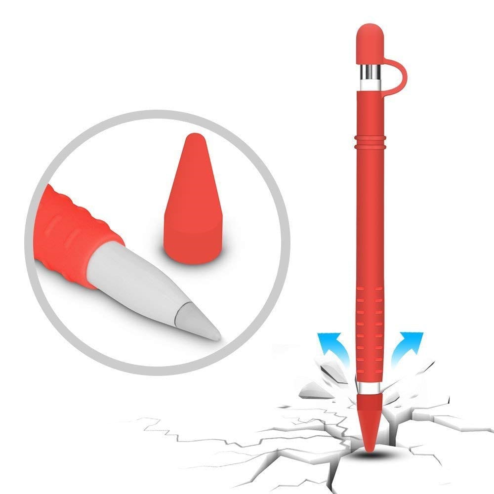 Silicone Pen Full Case for Apple Pencil- Red Silicone Pen Full Case for Apple Pencil- Red