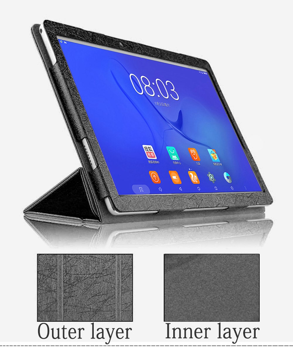 Tablet Cover Case Auto Sleep / Wake Up Function for Teclast T20- Gold Tablet Cover Case Auto Sleep / Wake Up Function for Teclast T20- Gold