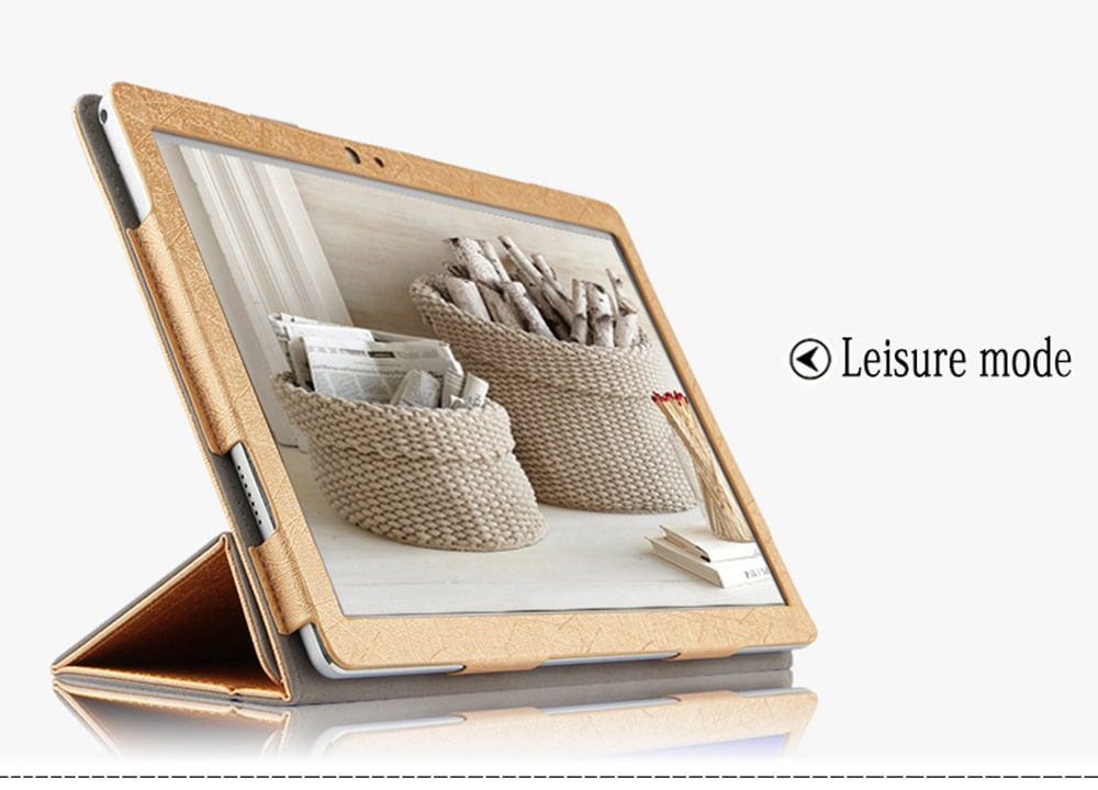Tablet Cover Case Auto Sleep / Wake Up Function for Teclast T20- Gold Tablet Cover Case Auto Sleep / Wake Up Function for Teclast T20- Gold