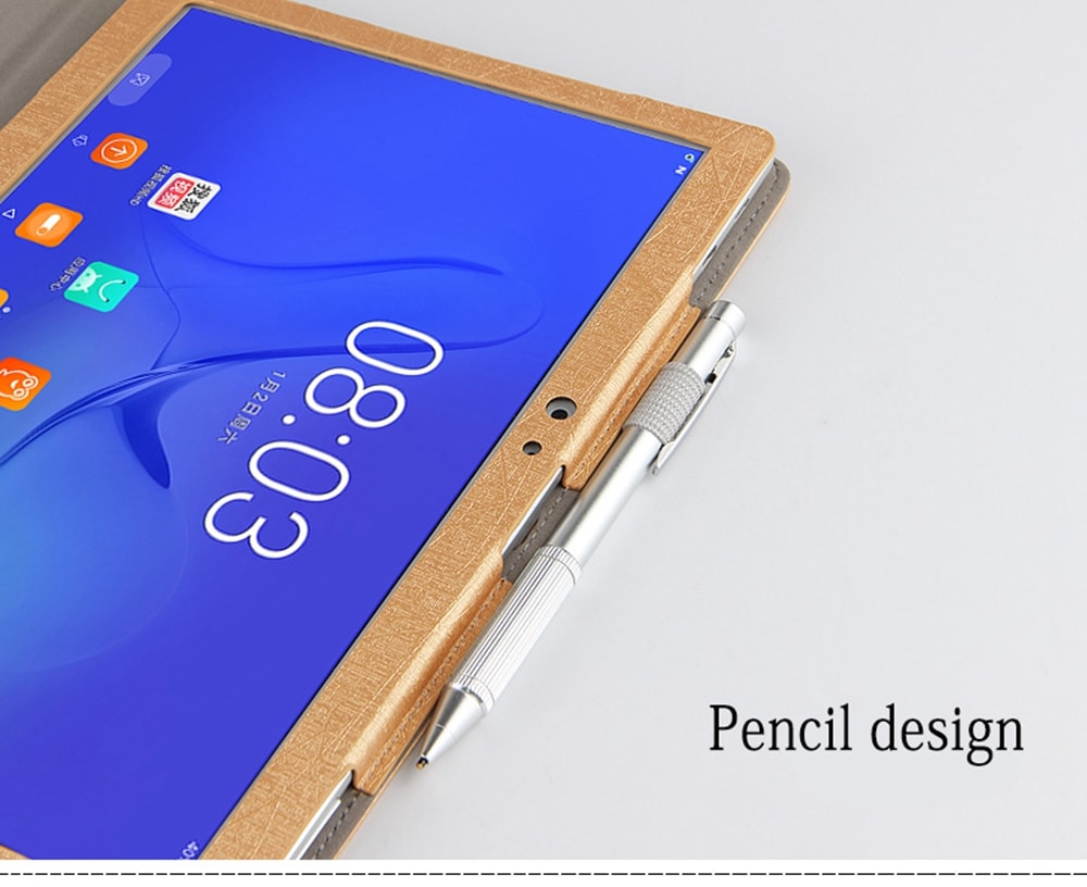 Tablet Cover Case Auto Sleep / Wake Up Function for Teclast T20- Gold Tablet Cover Case Auto Sleep / Wake Up Function for Teclast T20- Gold