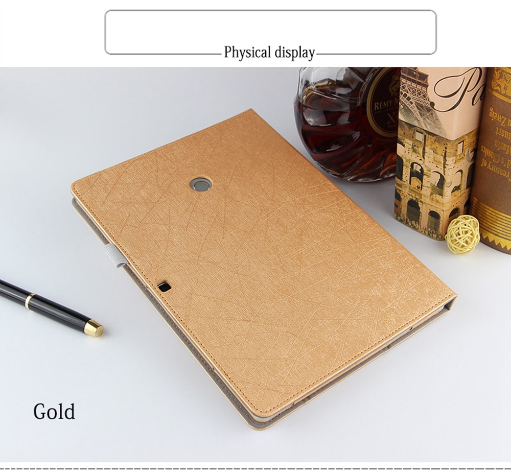 Tablet Cover Case Auto Sleep / Wake Up Function for Teclast T20- Gold Tablet Cover Case Auto Sleep / Wake Up Function for Teclast T20- Gold