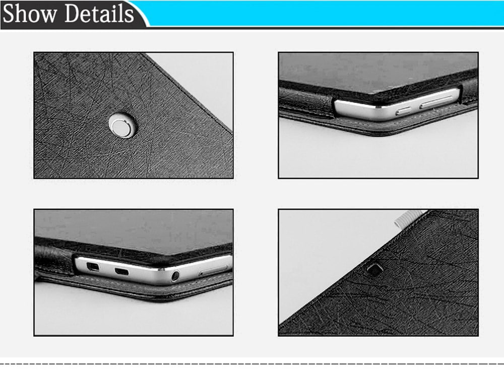 Tablet Cover Case Auto Sleep / Wake Up Function for Teclast T20- Gold Tablet Cover Case Auto Sleep / Wake Up Function for Teclast T20- Gold