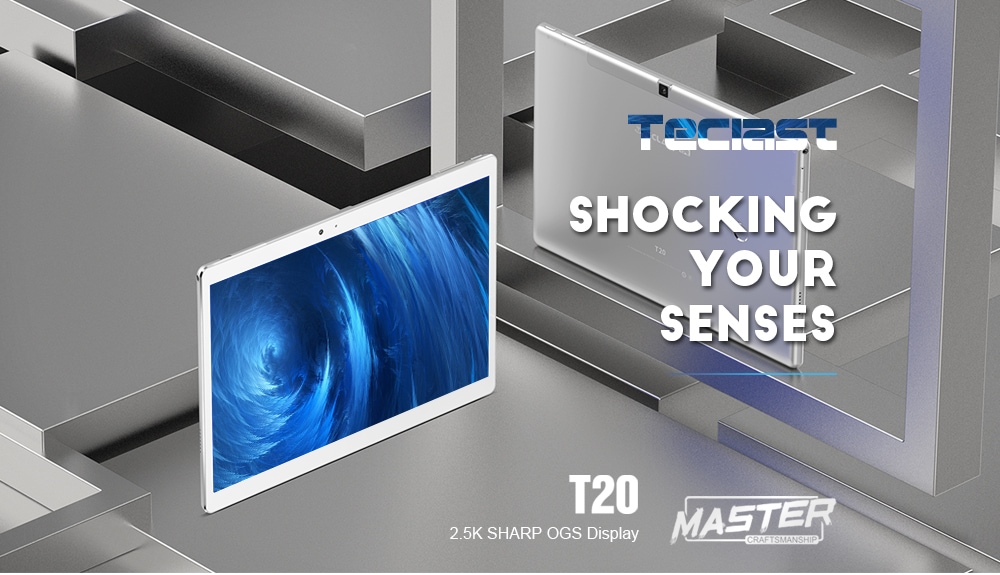Teclast T20 4G Phablet Android 7.1 10.1 inch MT6797X ( X27 ) Deca Core 4GB RAM 64GB eMMC ROM Fingerprint Recognition 13.0 MP Double Cameras Bluetooth 4.0 Type-C Dual WiFi- Silver Teclast T20 4G Phablet Android 7.1 10.1 inch MT6797X ( X27 ) Deca Core 4GB RAM 64GB eMMC ROM Fingerprint Recognition 13.0 MP Double Cameras Bluetooth 4.0 Type-C Dual WiFi- Silver