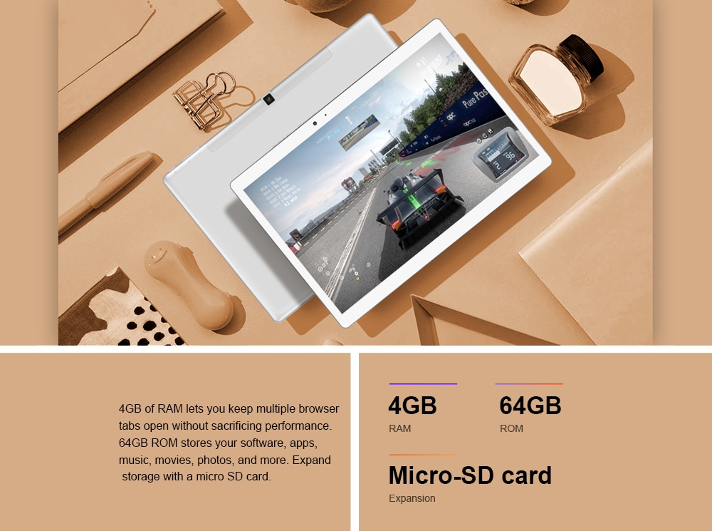 Teclast T20 4G Phablet Android 7.1 10.1 inch MT6797X ( X27 ) Deca Core 4GB RAM 64GB eMMC ROM Fingerprint Recognition 13.0 MP Double Cameras Bluetooth 4.0 Type-C Dual WiFi- Silver Teclast T20 4G Phablet Android 7.1 10.1 inch MT6797X ( X27 ) Deca Core 4GB RAM 64GB eMMC ROM Fingerprint Recognition 13.0 MP Double Cameras Bluetooth 4.0 Type-C Dual WiFi- Silver