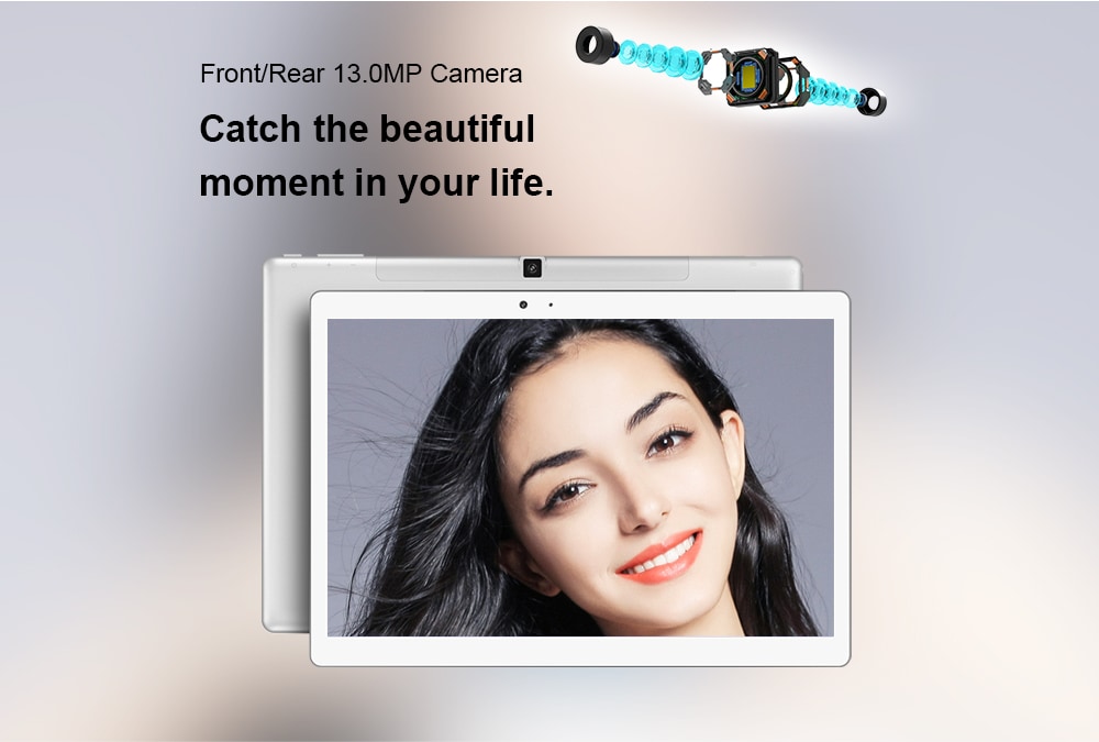 Teclast T20 4G Phablet Android 7.1 10.1 inch MT6797X ( X27 ) Deca Core 4GB RAM 64GB eMMC ROM Fingerprint Recognition 13.0 MP Double Cameras Bluetooth 4.0 Type-C Dual WiFi- Silver Teclast T20 4G Phablet Android 7.1 10.1 inch MT6797X ( X27 ) Deca Core 4GB RAM 64GB eMMC ROM Fingerprint Recognition 13.0 MP Double Cameras Bluetooth 4.0 Type-C Dual WiFi- Silver