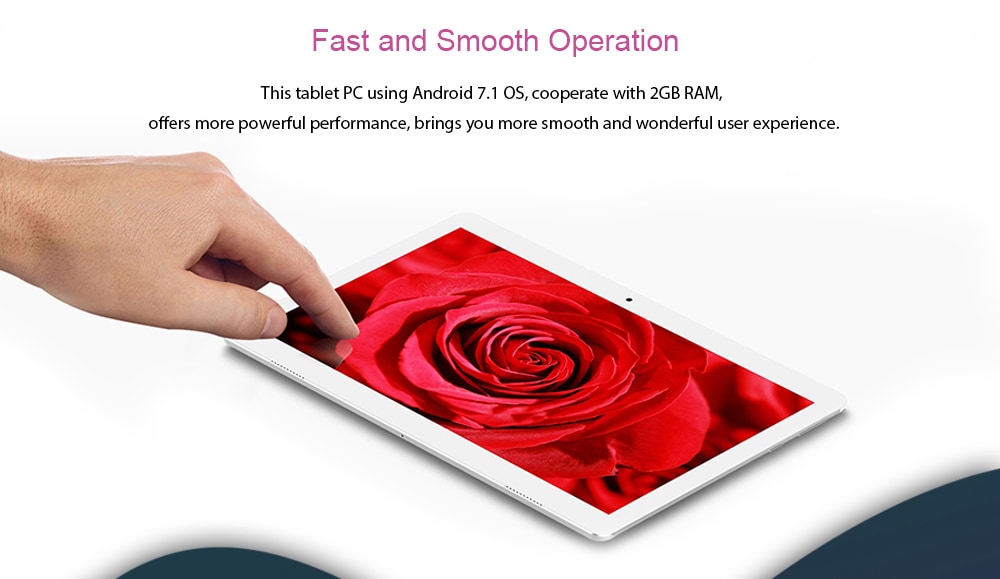 Tablet PC 10.1 inch Android 7.1 MTK6592 Octa Core 1.7Ghz 2GB RAM 32GB ROM Front 2.0MP Camera Back 8.0MP Camera 2G / 3G / 4G LTE Phone Call 5500mAh Built-in- Pink Tablet PC 10.1 inch Android 7.1 MTK6592 Octa Core 1.7Ghz 2GB RAM 32GB ROM Front 2.0MP Camera Back 8.0MP Camera 2G / 3G / 4G LTE Phone Call 5500mAh Built-in- Pink