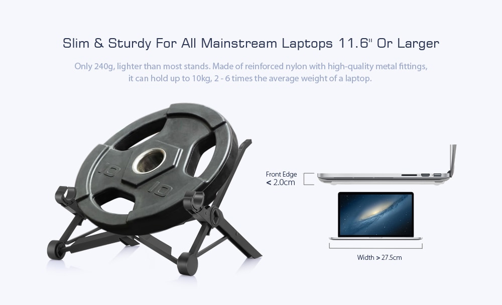 Height Adjustable Notebook Laptop Stand Lift Folding Portable Desktop Computer Holder- Black English manual included Height Adjustable Notebook Laptop Stand Lift Folding Portable Desktop Computer Holder- Black English manual included
