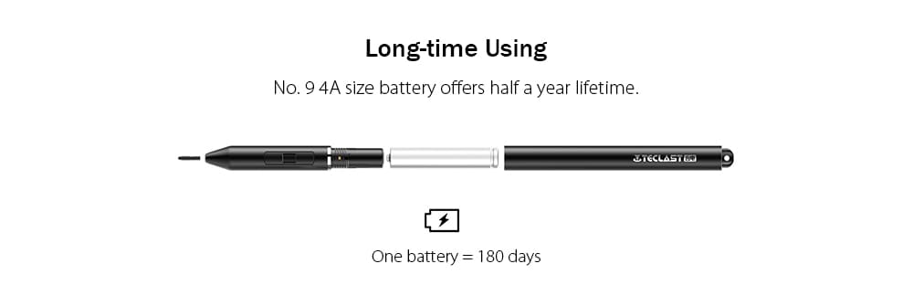 Teclast TL - T6 / F5 Active Stylus Pen Black Aluminum Alloy for Teclast F6 Pro F5 Notebook X6 Pro X4 Tablet- Black Teclast TL - T6 / F5 Active Stylus Pen Black Aluminum Alloy for Teclast F6 Pro F5 Notebook X6 Pro X4 Tablet- Black