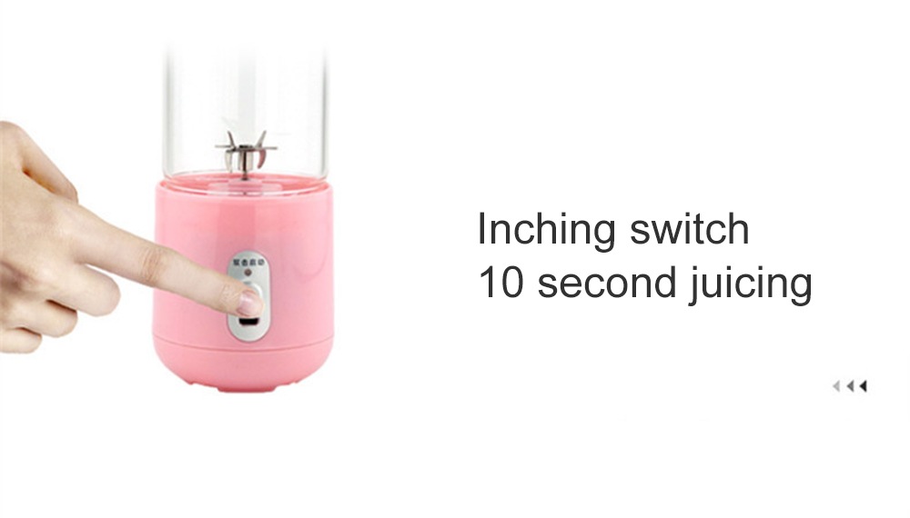 Mini Portable DC Student Electric USB Cordless Accompanying Juicer- Light Pink Mini Portable DC Student Electric USB Cordless Accompanying Juicer- Light Pink